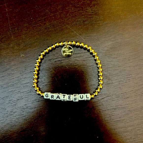 Little Words Project Jewelry - GRATEFUL gold beaded Little Words Project bracelets new and never worn